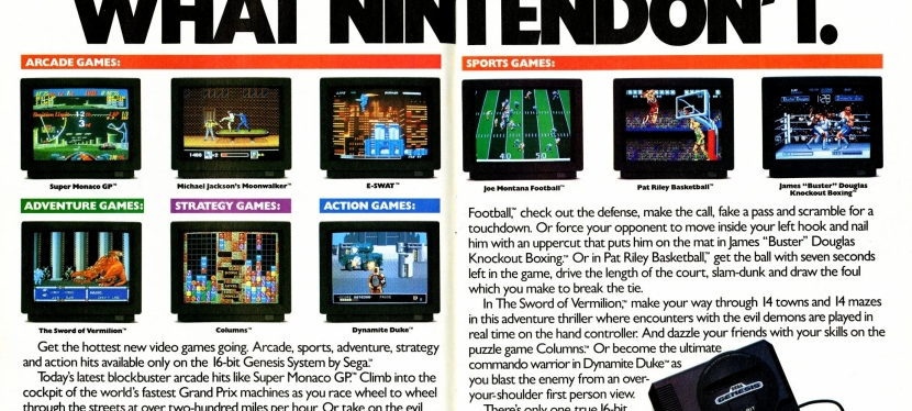 Retro Gaming Ads Blast – Part 7 (Sega Special)